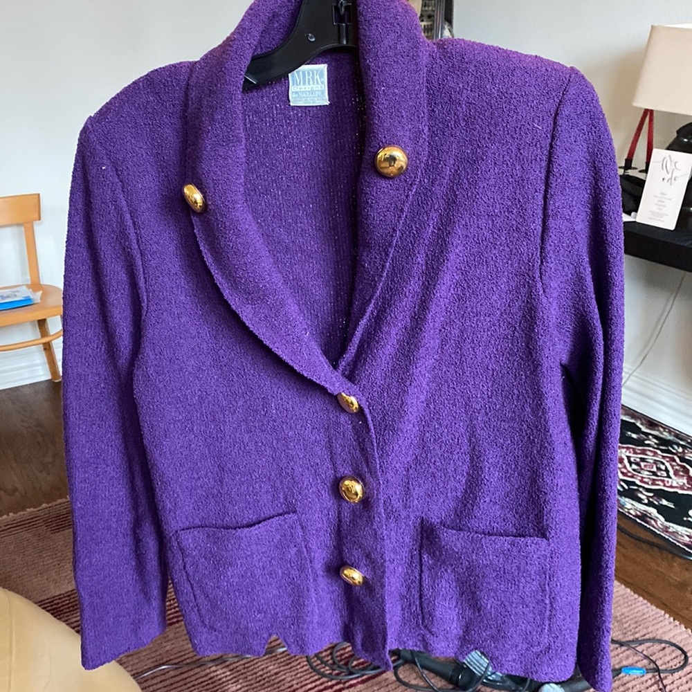 MRK Madeleine wool and rayon knit blend blazer - great professional look!